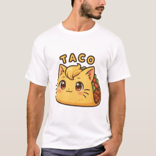 Taco Cat Design for Taco Tuesday and Cinco de Mayo T-Shirt