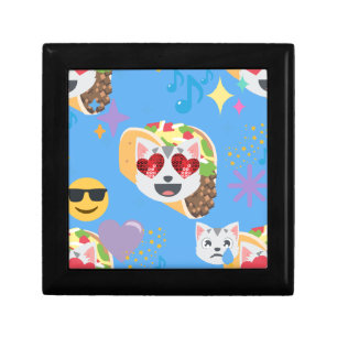 taco cat emoji jewelry box