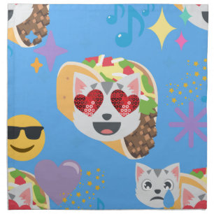 taco cat emoji napkin