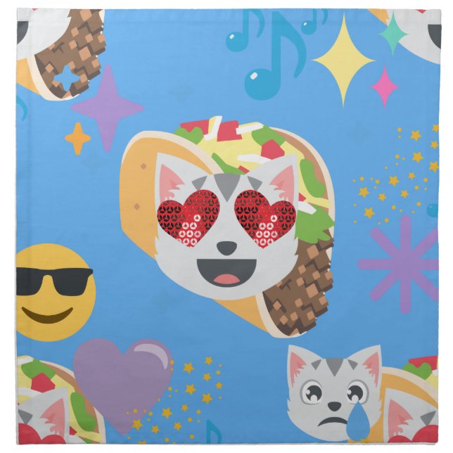 taco cat emoji napkin (Front)