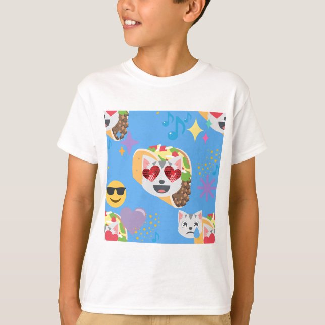 taco cat emoji T-Shirt (Front)