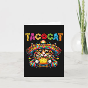 Taco Cat For Women And Kids - Tacocat Cinco De May Card