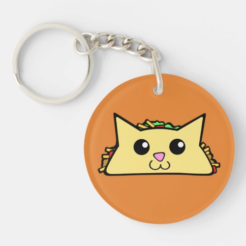 Taco Cat Keychain