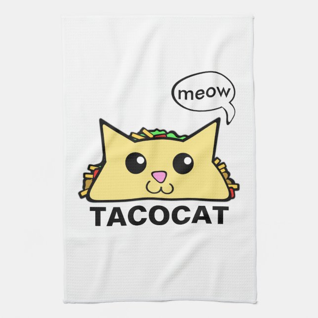 Taco Cat Kitchen Towel (Vertical)