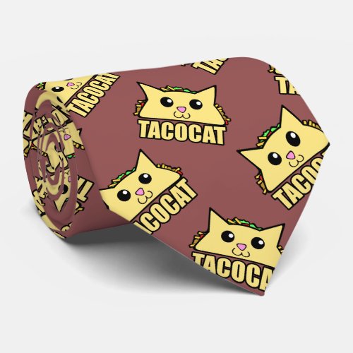 Taco Cat Pattern Tie