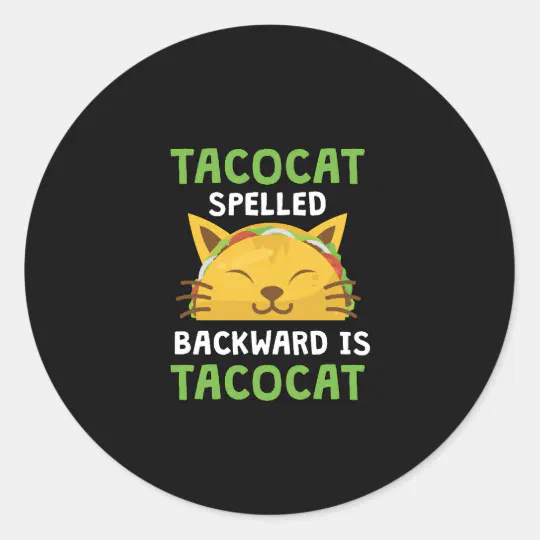 18x18 Multicolor Taco and Cat hilarious sarcastic graphic design Taco cat Spelled Backwards Hilarious Graphic Design Lover Throw Pillow 