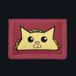 Taco Cat Trifold Wallet<br><div class="desc">cute taco cat character wallet</div>