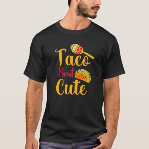 Taco Cat Youth Boy Girl Taco Bout Cute Taco Tuesda T_Shirt