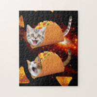 Taco Cats Space Jigsaw Puzzle