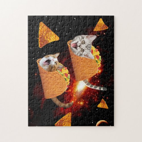 Taco Cats Space Jigsaw Puzzle