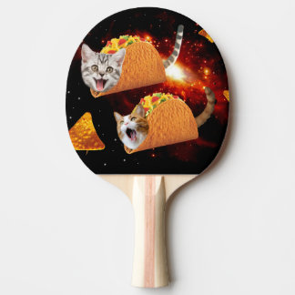 Taco Cats Space Ping Pong Paddle