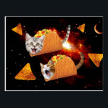 Taco Cats Space Postcard<br><div class="desc">space cat, taco cat, mexican tacos , funny cats , cute cats , cat memes , galaxy cool humor , adorable meow universe cute , kittens pet cosmos tacos , burrito funny lolcats , </div>