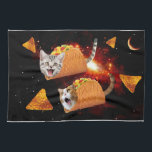Taco Cats Space Towel<br><div class="desc">space cat, taco cat, mexican tacos , funny cats , cute cats , cat memes , galaxy cool humor , adorable meow universe cute , kittens pet cosmos tacos , burrito funny lolcats , </div>