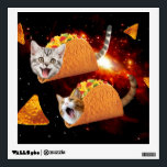 Taco Cats Space Wall Decal<br><div class="desc">pussy , cat , cats , galaxy , cool , funny , space , taco , tacos , cosmos , pet , kitten , kittens , cute , burrito , "bengal cats" , universe , "funny cat" , meow , "cat meme" , adorable , feline , lolcats , "space cat...</div>