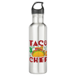 Taco Chef Taco Truck Stainless Steel Water Bottle