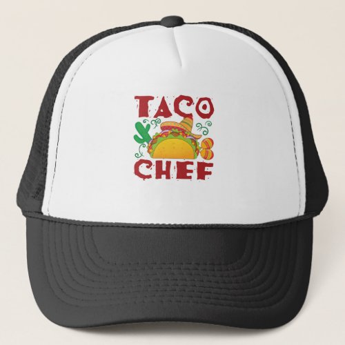 Taco Chef Taco Truck Trucker Hat