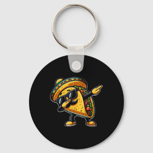 Taco Cinco De Mayo Funny Mexican Fathers Day Keychain