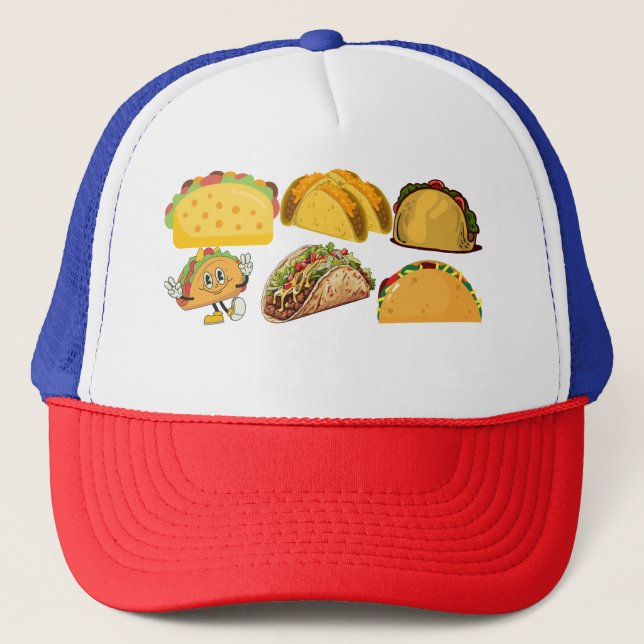 Taco Collage Trucker Hat (Front)
