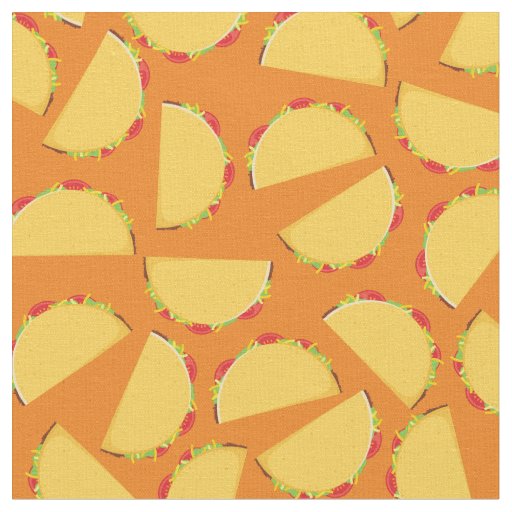 Taco Cute Kids Food Fabric
