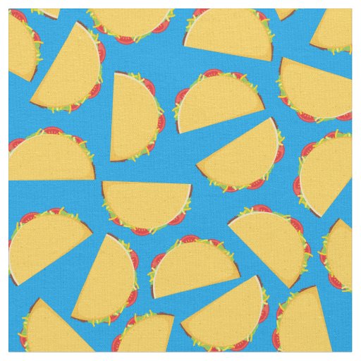 Taco Cute Kids Food Fabric
