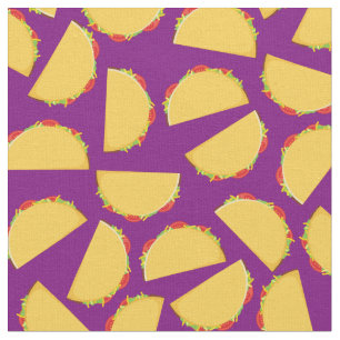Taco Cute Kids Food Fabric