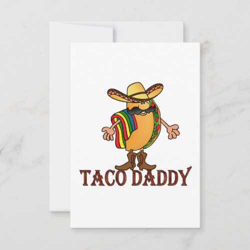 Taco Daddy Cinco de Mayo Party Invitations