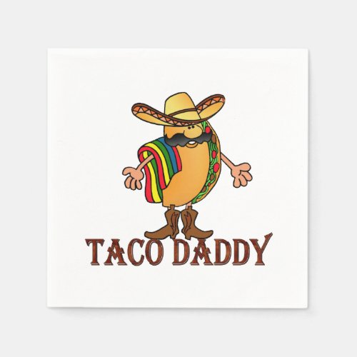 Taco Daddy Cinco de Mayo Party Paper Napkins