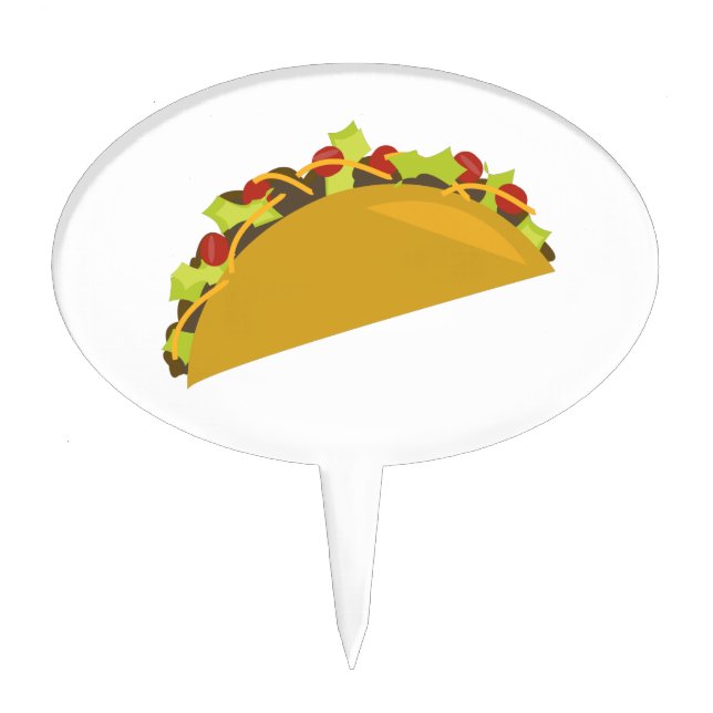 Taco Dinner Cake Topper (Front)