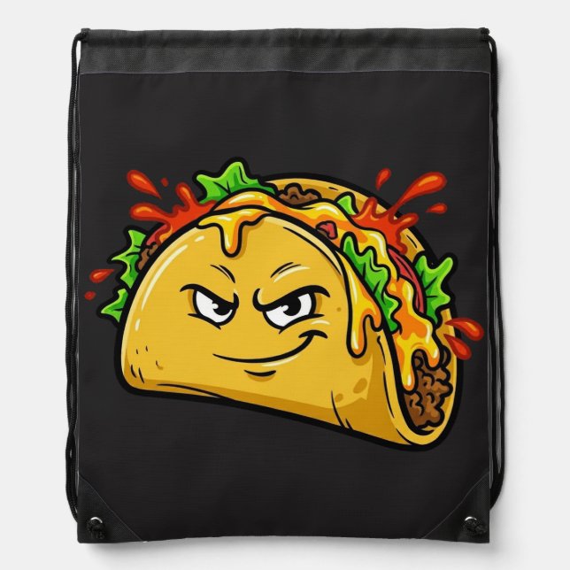 Taco Drawstring Bag (Front)