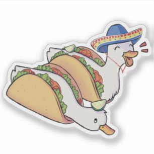 Taco duckies sticker