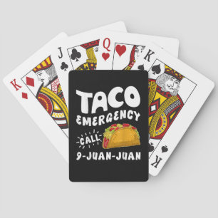 Taco Emergency Call 9 Juan Juan Funny Poker Cards