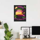 Taco Emergency Call 9 Juan Juan Mexican Food Lover Poster (Home Office)