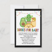 Taco Fiesta Book Request Card, Books For Baby Invitation (Front)