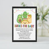 Taco Fiesta Book Request Card, Books For Baby Invitation (Standing Front)