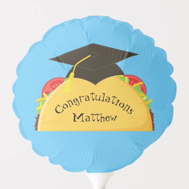 Taco Fiesta Graduation Party Mexican Balloon (Front)