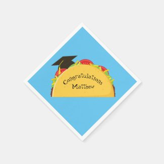 Taco Fiesta Graduation Party Mexican Napkins