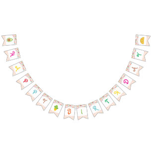 Taco Fiesta "Happy Birthday" Bunting Banner