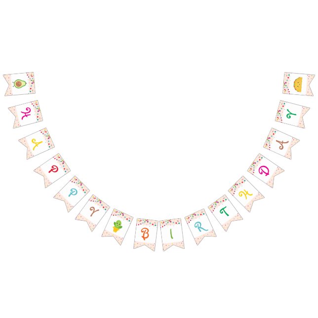 Taco | Fiesta "Happy Birthday" Bunting Banner (All)
