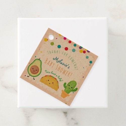 Taco  Fiesta theme taco bout a baby shower Favor Tags