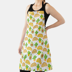 Taco Fiesta with taco, cactus avocado Apron