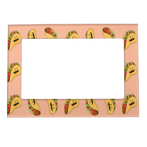 Taco food character pattern magnetic frame
