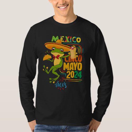 Taco frog Lover Food Cinco De Mayo 2024 Classic T_ T_Shirt