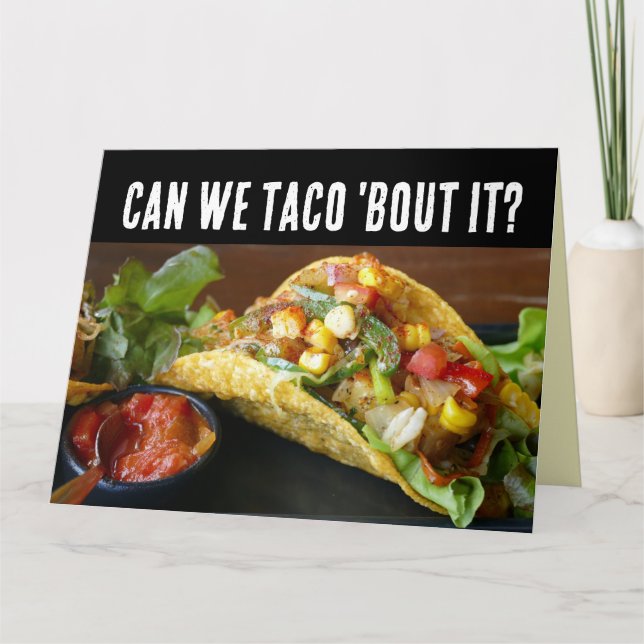 TACO FUNNY BIRTHDAY CARD CARD  (Front)