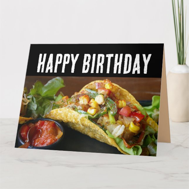 TACO FUNNY BIRTHDAY CARD CARDS (Front)