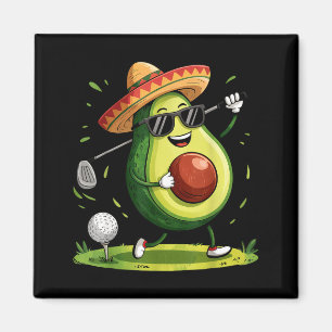 Taco golf player cinco de mayo mexican golfer food magnet