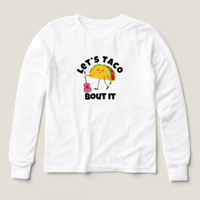 "Taco Guitar T-Shirt – Funny Mexican Food Tee" Tri-Blend Shirts (Design Front)