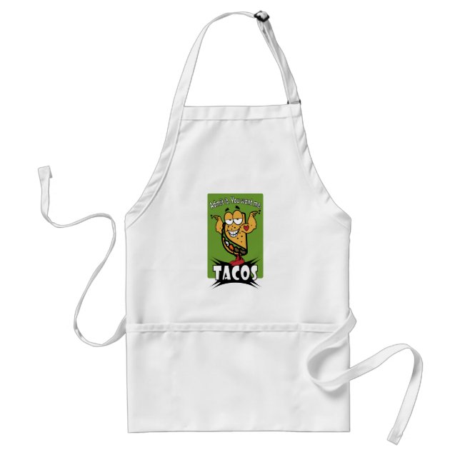 Taco Guy Adult Apron (Front)