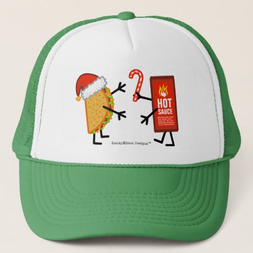 Taco  Hot Sauce _ Christmas Trucker Hat