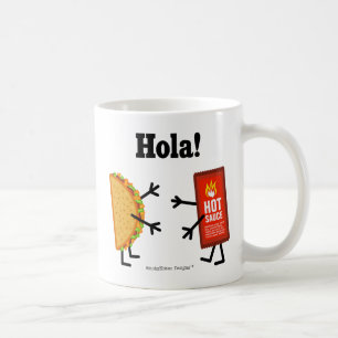 Taco & Hot Sauce - Hola! Coffee Mug