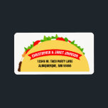 Taco Label<br><div class="desc">Do you love tacos? The Taco Address Labels will help you set the tone for a Mexican fiesta. The address labels feature a tasty taco with all the toppings. Don't forget to tie the taco theme together with coordinating party product designs by Enchantfancy Design Company.</div>